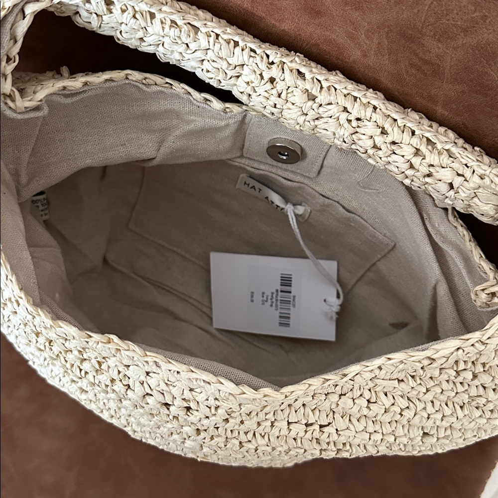NWT Hat Attack Shelly Straw Bag - Picture 6 of 9